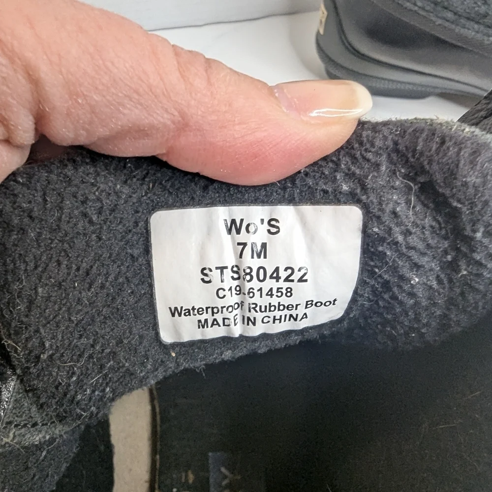 Sperry Women's Black Duck Boots